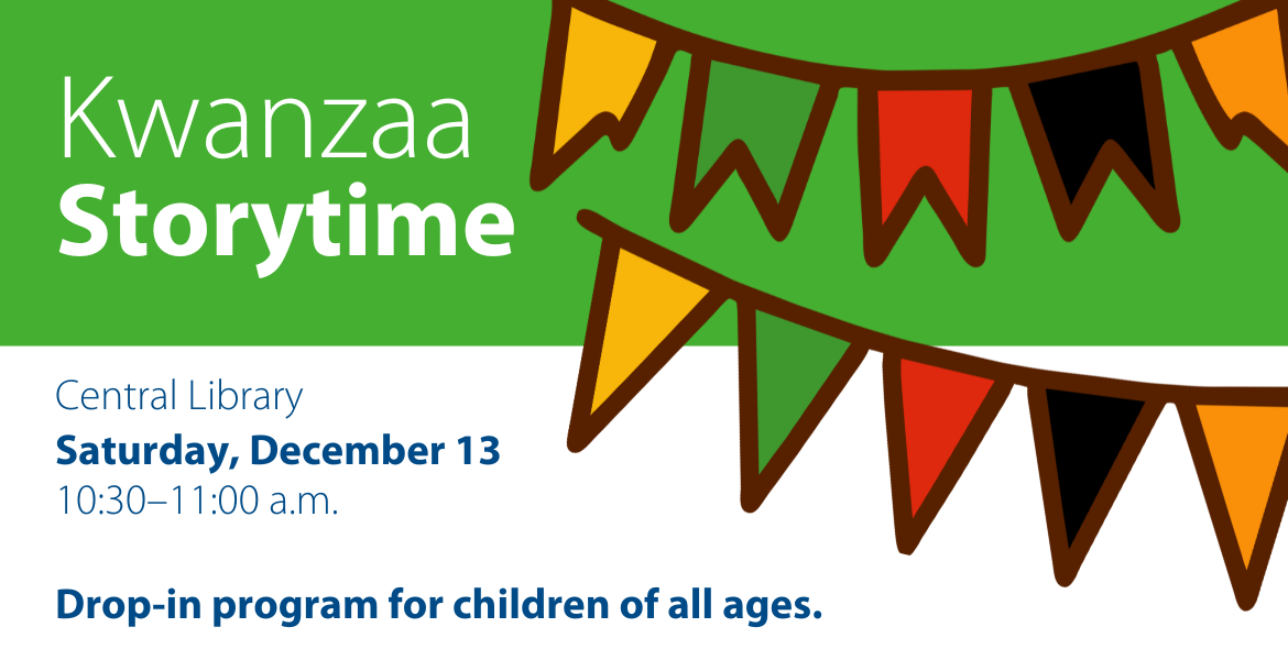 Kwanza storytime with colourful flags